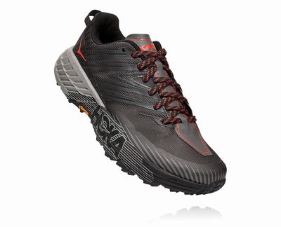 Hoka One One Speedgoat 4 Férfi Terepfutó Cipő - Sötét Szürke [H6513-613]